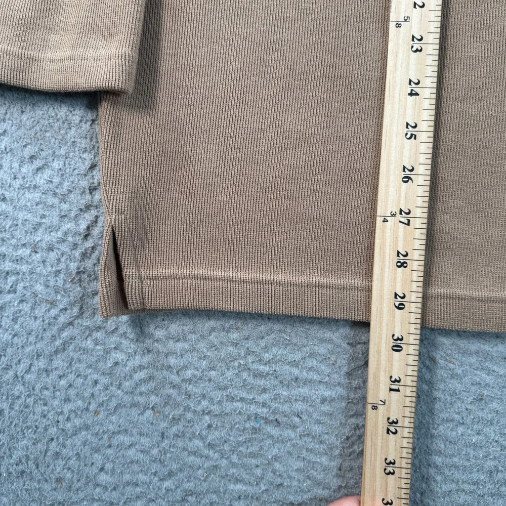 J. Riggings Sweater Men's‎ XL Beige Quarter Zip Knit Sports Performance Preppy